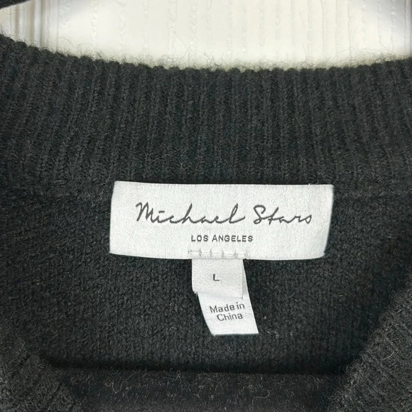 NWT Michael Stars black Maddie pullover sweater sz lg - Picture 9 of 13